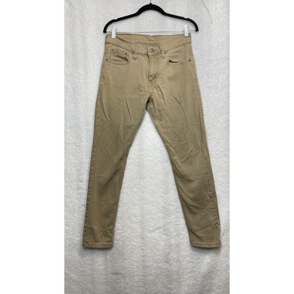 Levi's Other - Levi's 512 Tan Jeans Men's Size 30 X 32 Skinny Stretchy Classic Logo Pockets